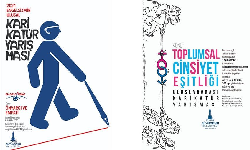 İki karikatür yarışması