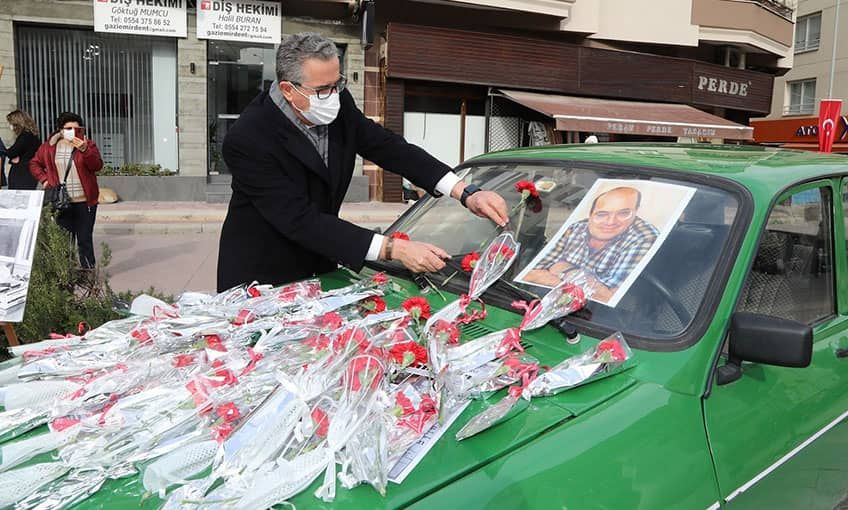 Uğur Mumcu ölümünün 28. yılında Gaziemir’de özlemle anıldı