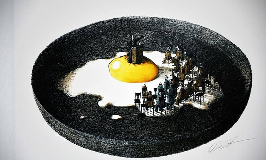 Nasreddin Hoca Yarışması'nın karikatürleri Karabağlar'da