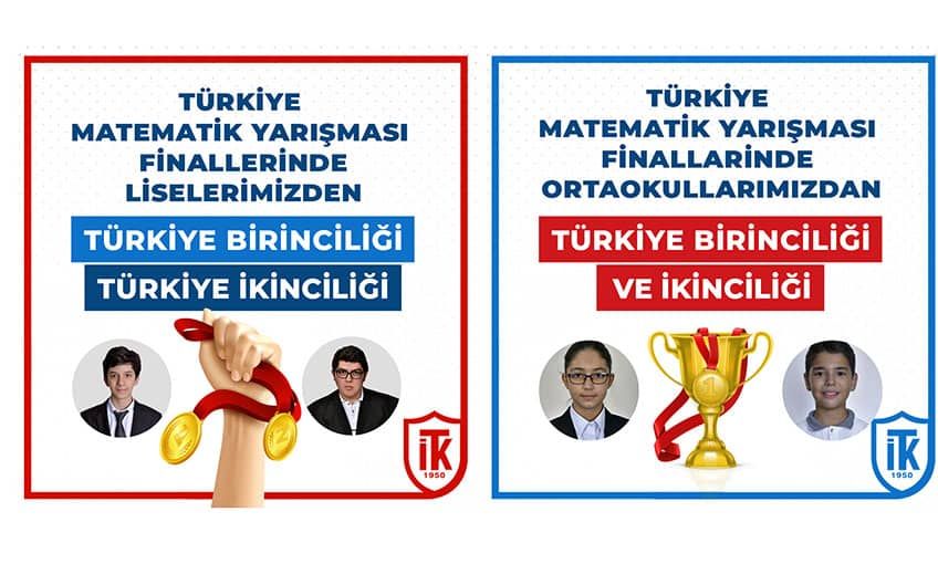 İTK’lı Öğrencilerden Matematik Yarışmasında Türkiye Dereceleri