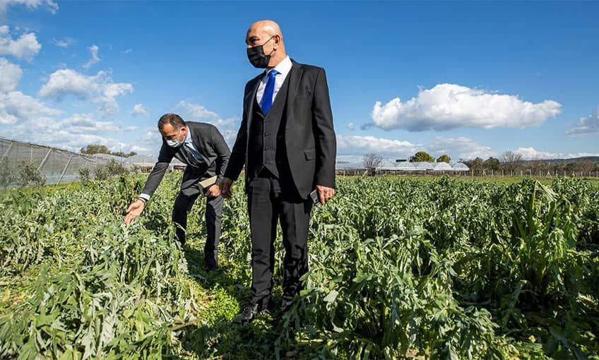 Dolu nedeniyle zarara uğrayan üreticilere ziyaret