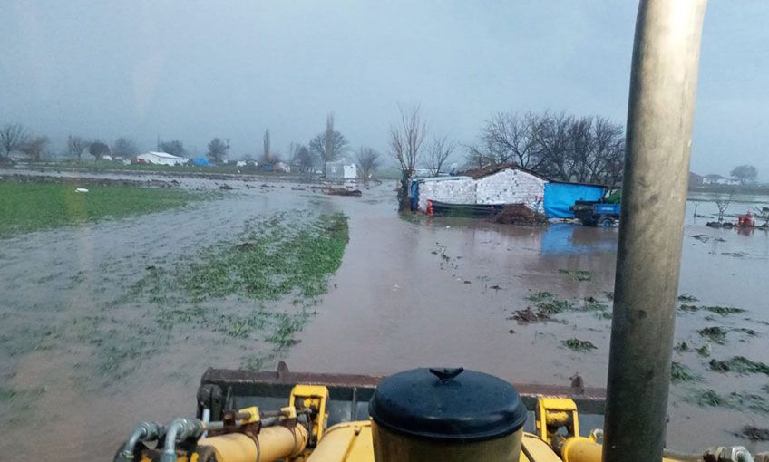 yağış taşkınlarına anında müdahale