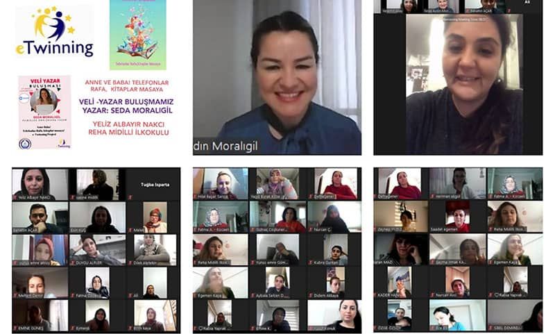 Okurla yazar uzaktan buluştu