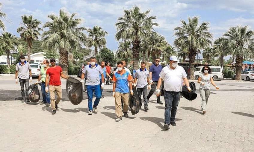 Risk haritasında Seferihisar mavi renk