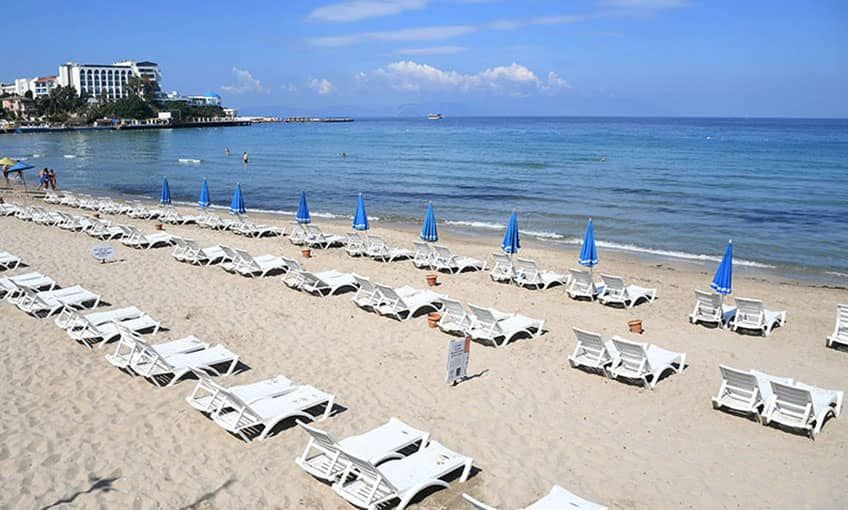 Turizmin başkentinde plajlar misafirlerini bekliyor