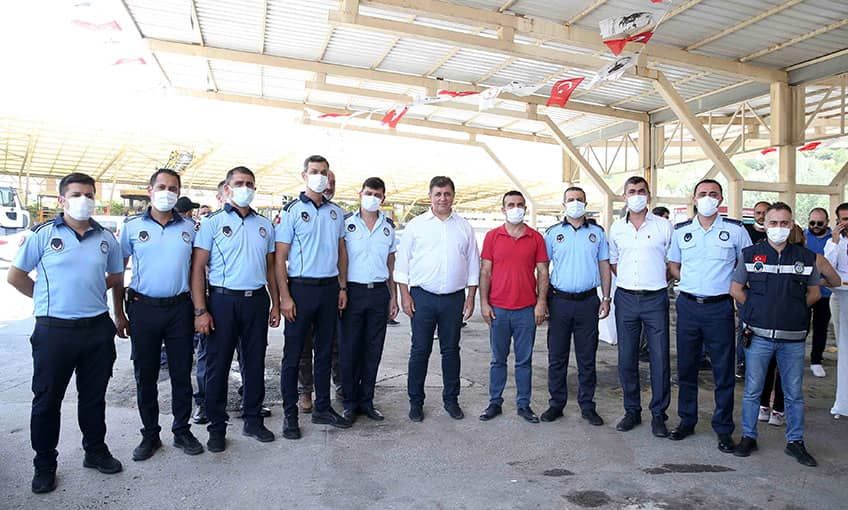 Başkan ve emekçi bayram buluşması