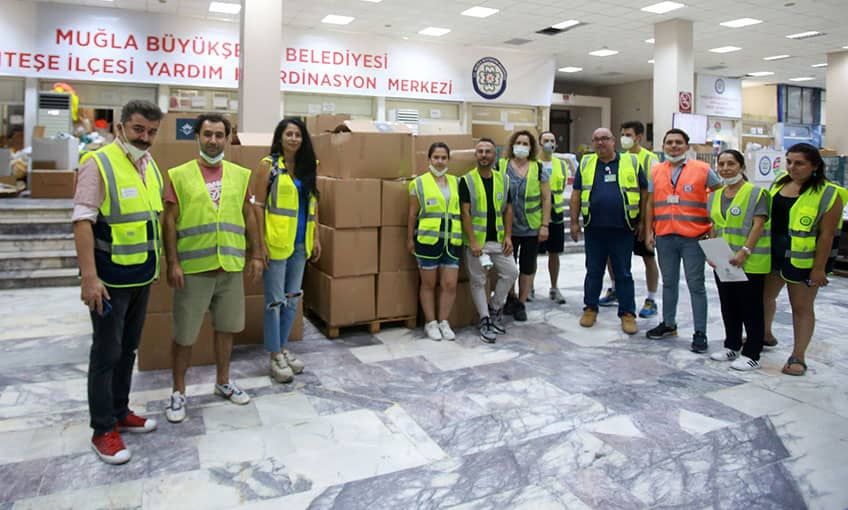 Karabağlar Belediyesi'nden Muğla'ya destek