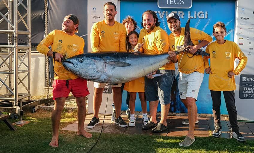 Tuna Masters Teos’ta en büyük balık 95,9 kg orkinos