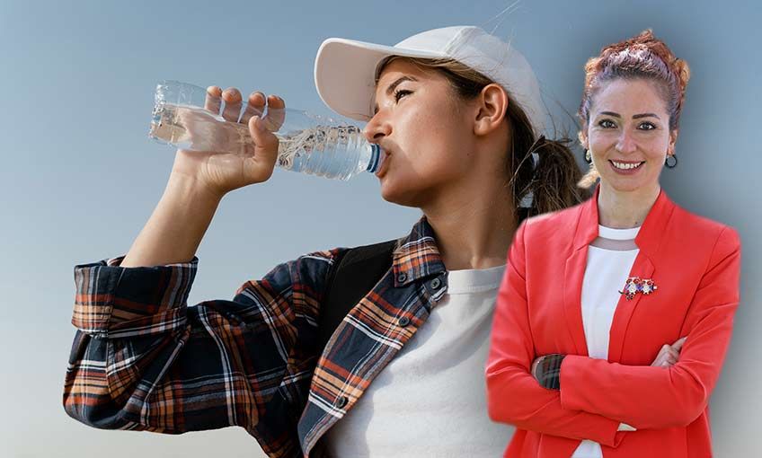 Kışın da sağlık için su...