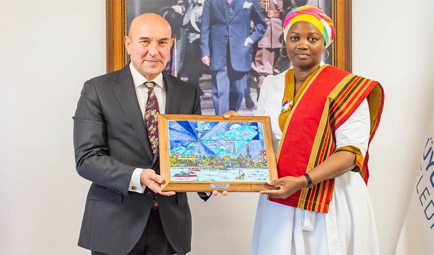 Uganda Büyükelçisi Başkan Soyer'i ziyaret etti