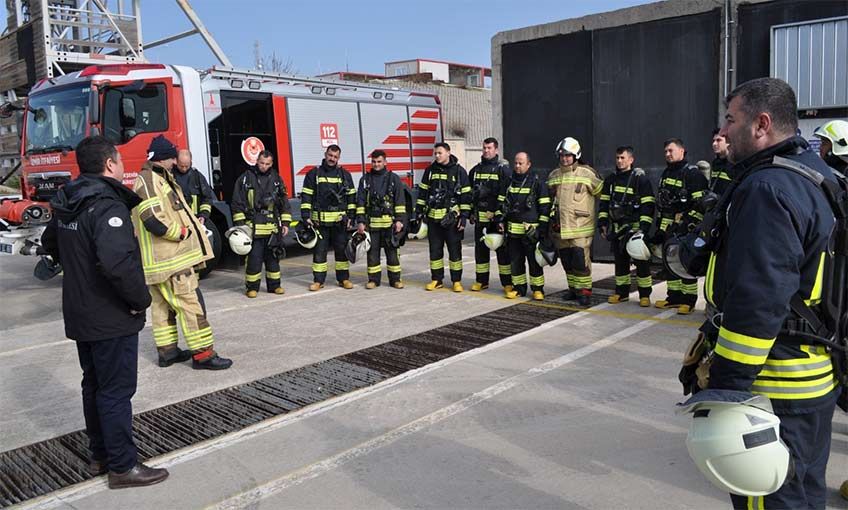 İzmir İtfaiyesi'nden Muğla İtfaiyesi’ne eğitim