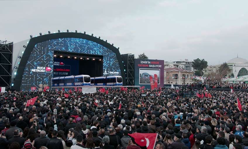 Buca Metrosu’nun temel atma töreni de tarihe geçti