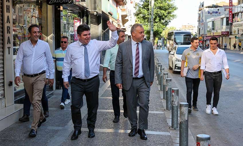 Bayram öncesi esnaf ziyareti