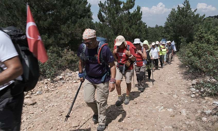 Tarihi yürüyüşe yoğun ilgi
