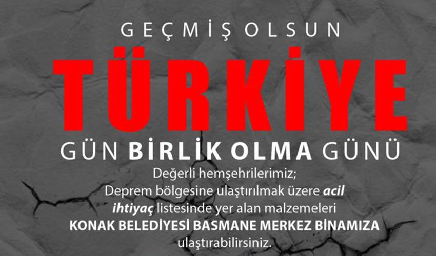 Geçmiş olsun Türkiye, gün birlik olma günü