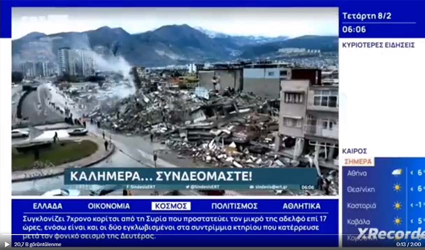 Yunan Devlet Kanalı EPT'den duygulandıran yayın
