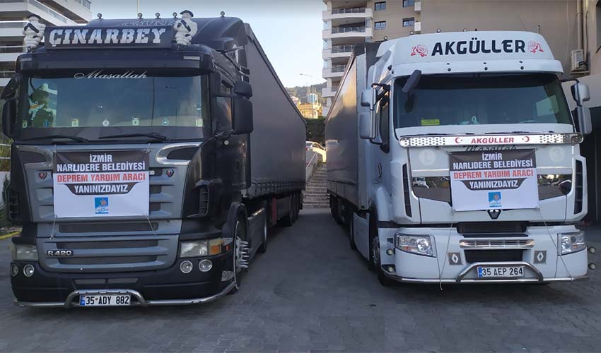 deprem bölgesine desteğini sürdürüyor
