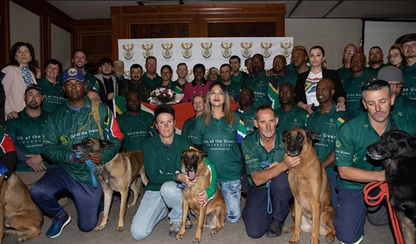 Güney Afrikalı ekibe teşekkür