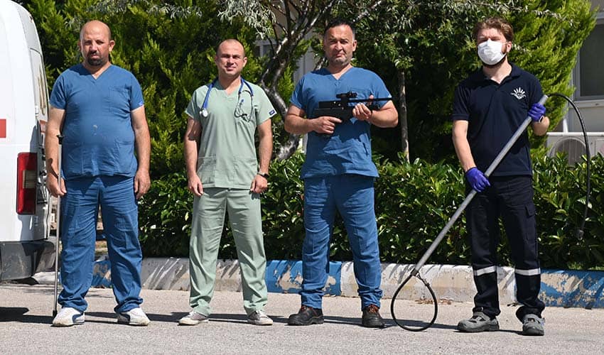 Kurban yakalama timi iş başında