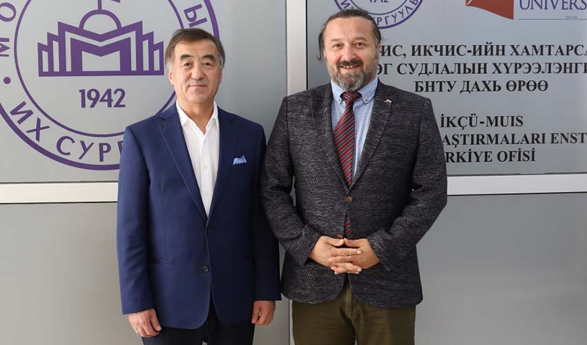 Moğolistan Büyükelçisinden İKÇÜ'ye Ziyaret