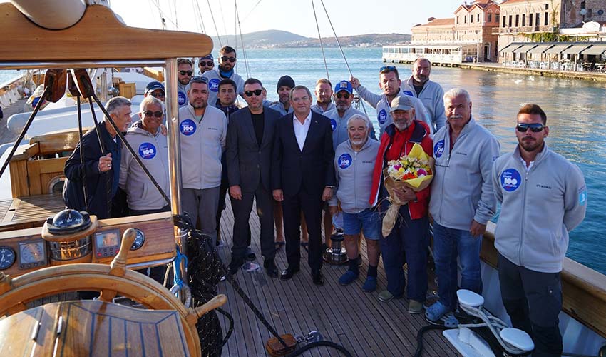 Selanik’ten yola çıkan Bodrum Cup Filosu Ayvalık’ta