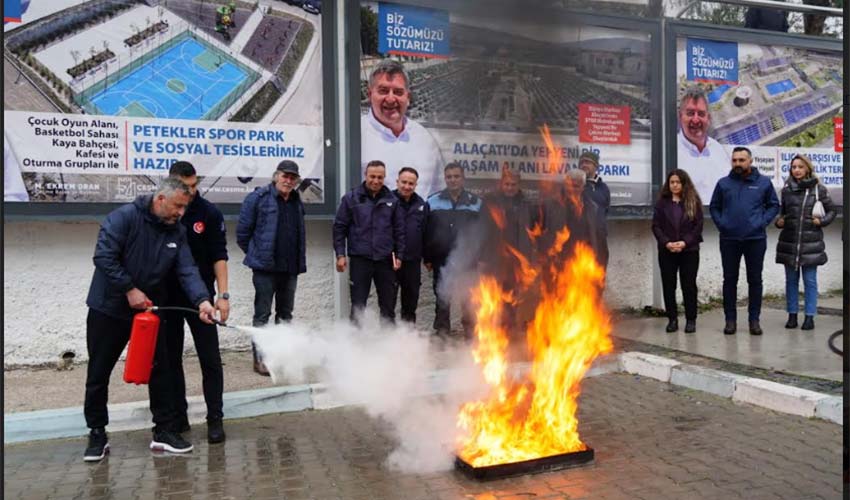 Zabıta personeline yangın güvenlik eğitimi