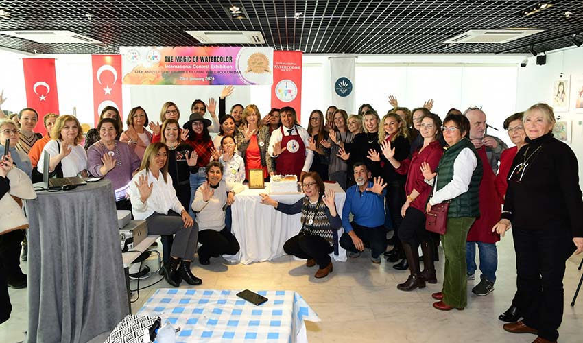 Sulu Boyanın Büyüsü” sergisi YKSM'de açıldı