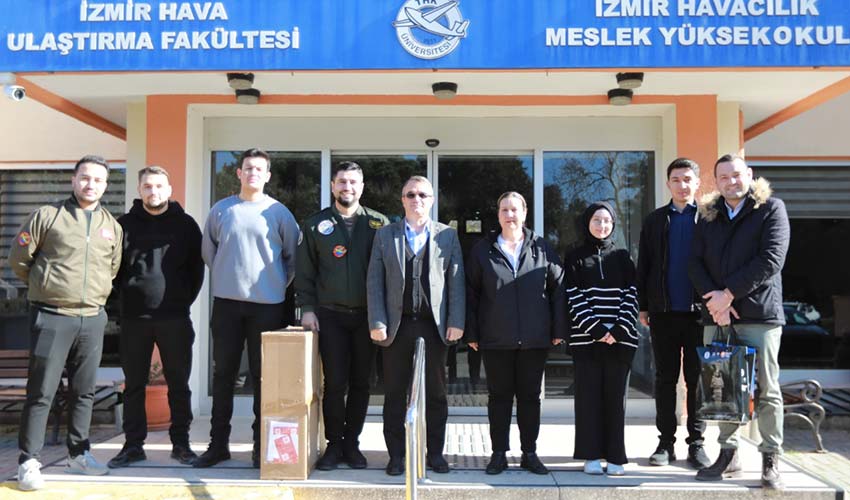 insansız yangın söndürme uçağına Efes Selçuk'tan destek