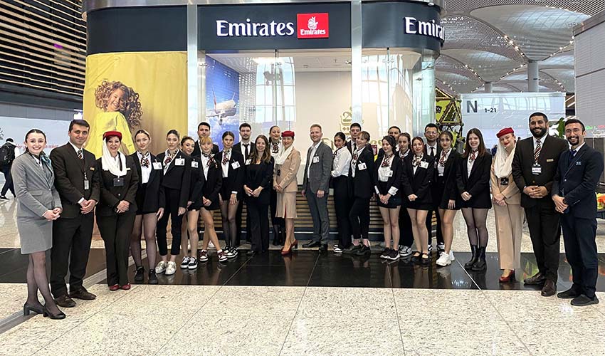 İzmir Ekonomili gençler Emirates’in konuğu oldu