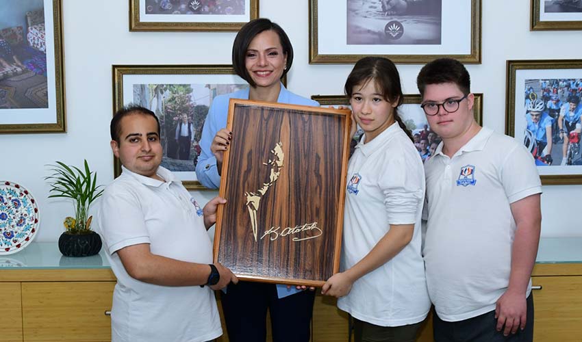 “Özel” çocuklardan Başkan Kınay'a ziyaret