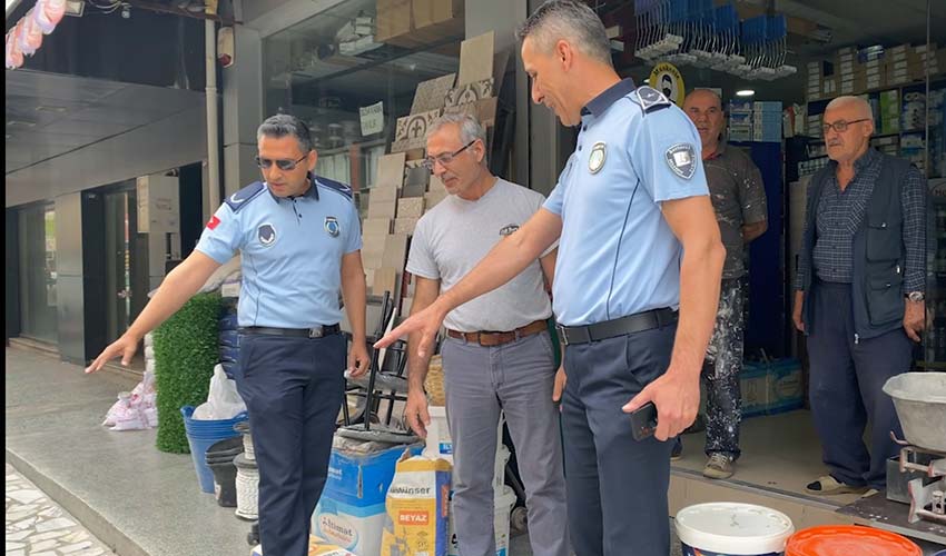 Kaldırım işgallerine denetim