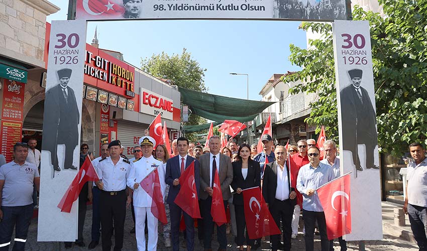 Atatürk’ün Urla’ya gelişinin yıldönümü coşkuyla kutlandı