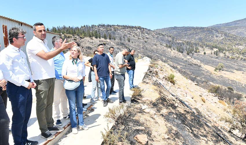 Başkan Yıldız’dan Yangın Bölgesinde İnceleme