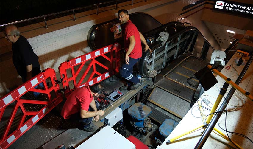 Yürüyen merdivenler ekim sonuna hazır