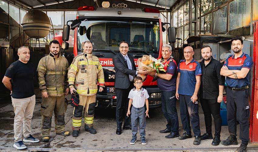 Yiğit’ten ateş savaşçılarına ziyaret