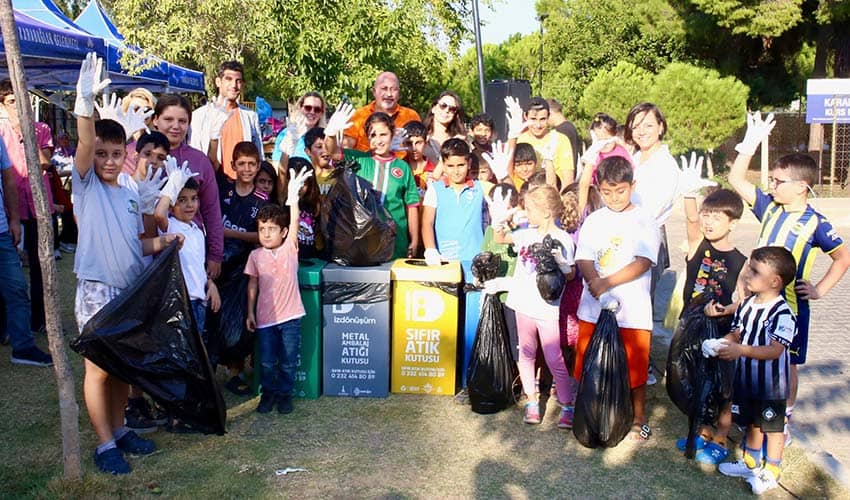 Çocuklardan çevreye duyarlı etkinlik