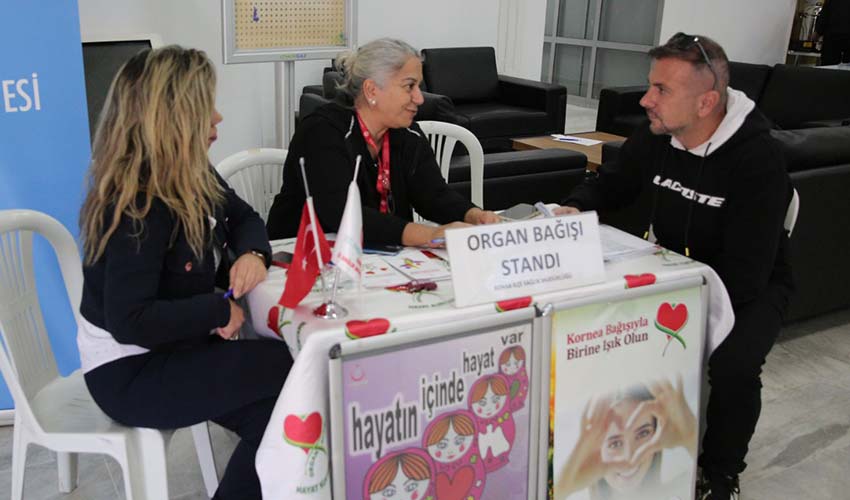 Organ bağışı farkındalığı için stant