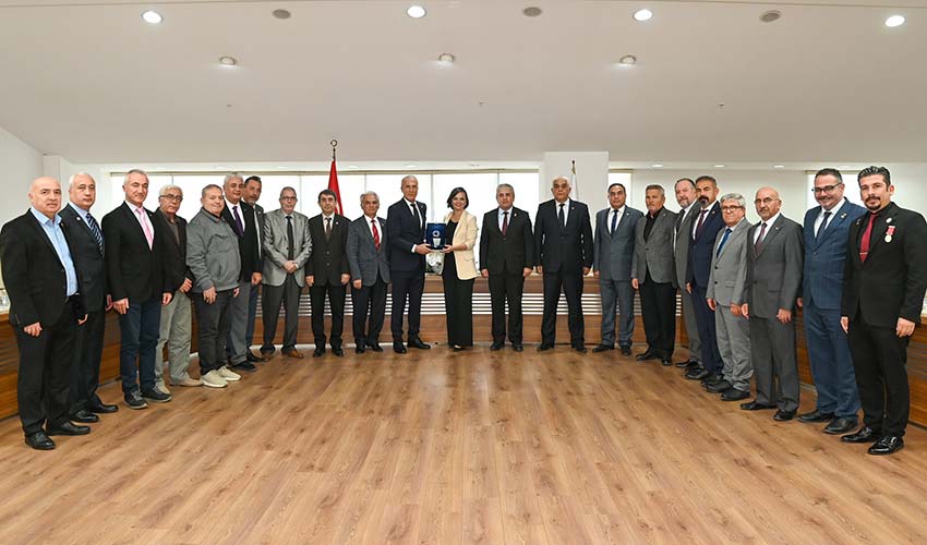 TEMAD tam kadro Başkan Helil Kınay’ı ziyaret etti