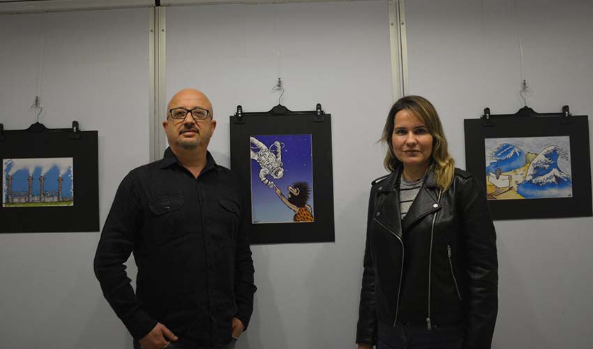 EÜ Etnografya Müzesinde “Zamane Çizgiler” sergisi açıldı