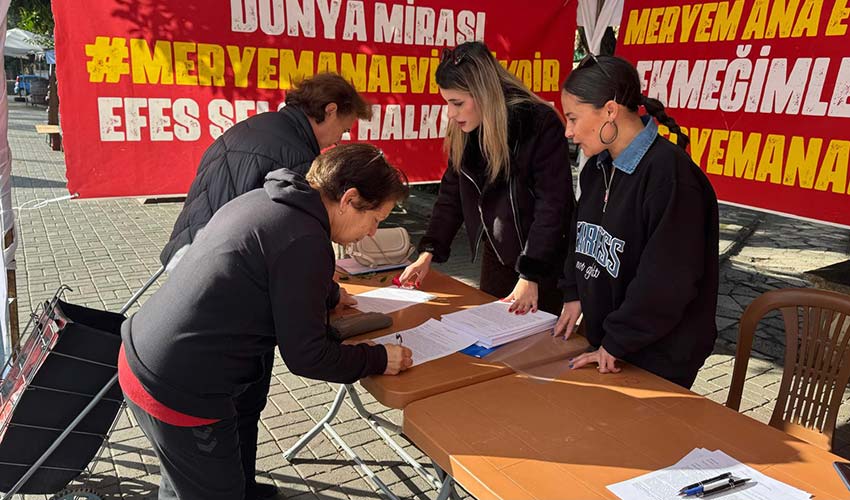İmza kampanyasına yoğun katılım