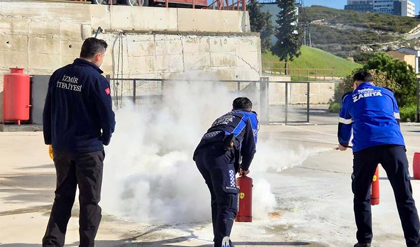 Zabıta personeline yangın güvenliği eğitimi