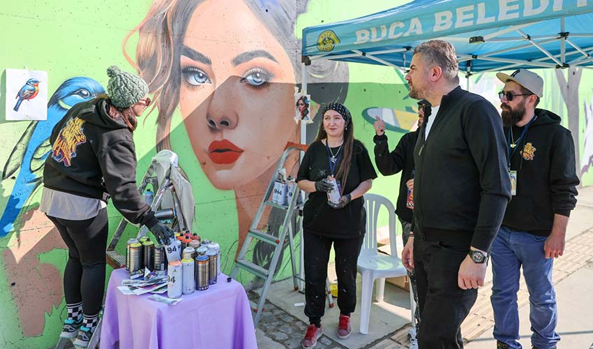 Grafiti sanatçılarından görsel şölen