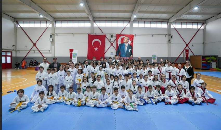 Taekwondocuları kuşak heyecanı yaşadı