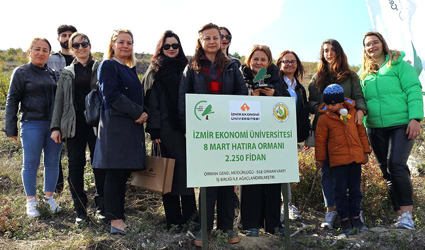 Kadın çalışanlara hatıra ormanı