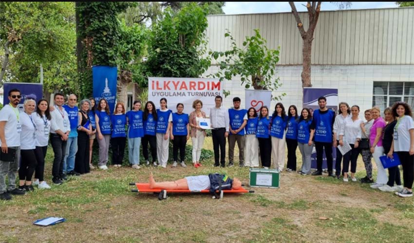 İlk Yardım Uygulama Turnuvası’nda zamanla yarıştılar