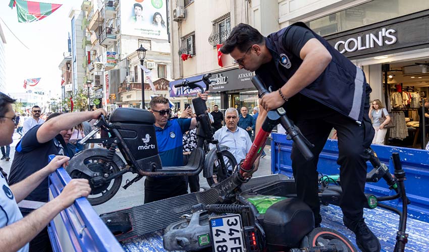 Yaya yollarında scooter ve motora geçit yok