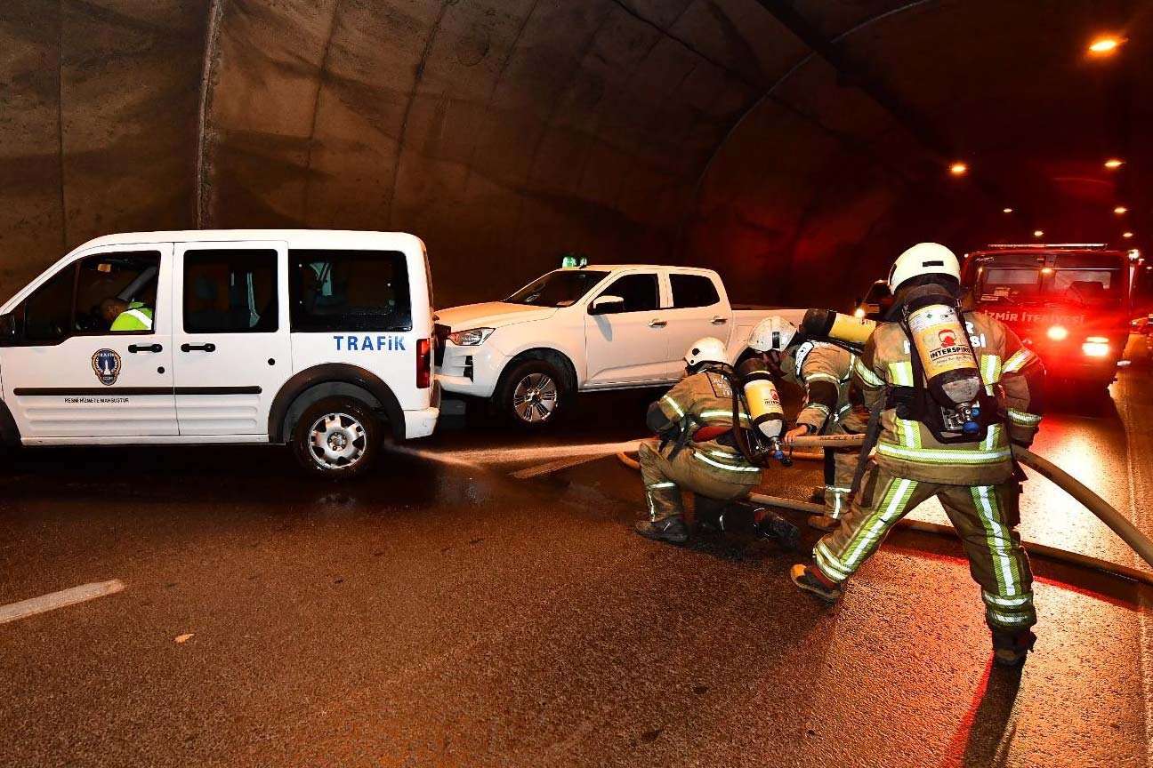 Tünelde nefes kesen tatbikat