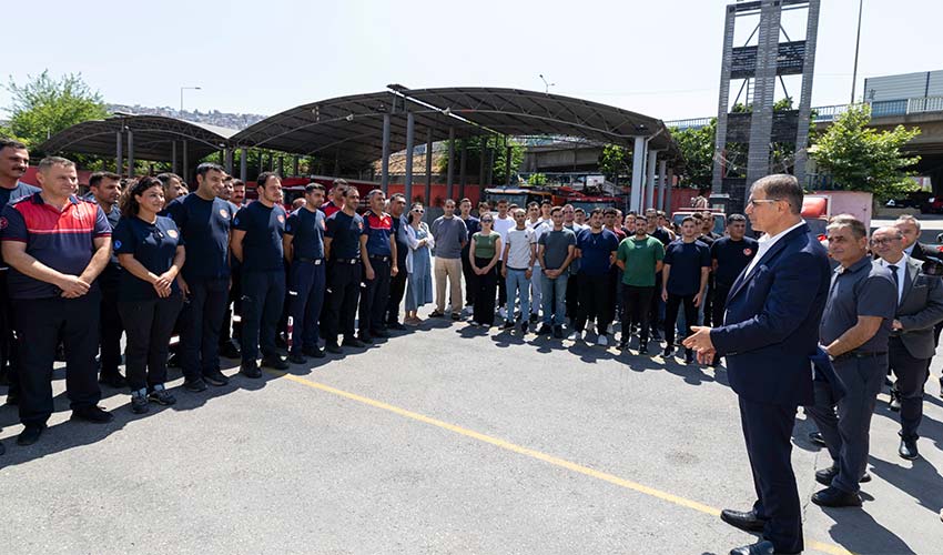 Ateş savaşçılarına teşekkür ziyareti