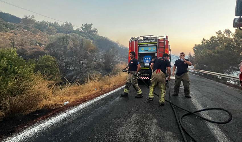 Urla yangını kontrol altına alındı