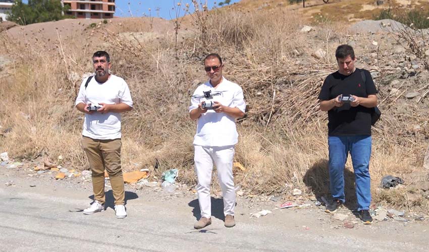 Drone destekli kaçak hafriyat denetimi